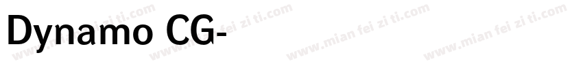 Dynamo CG字体转换